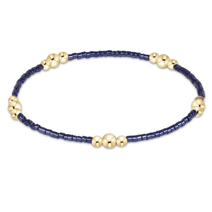 NAVY HOPE PURPOSE GOLD BRACELET