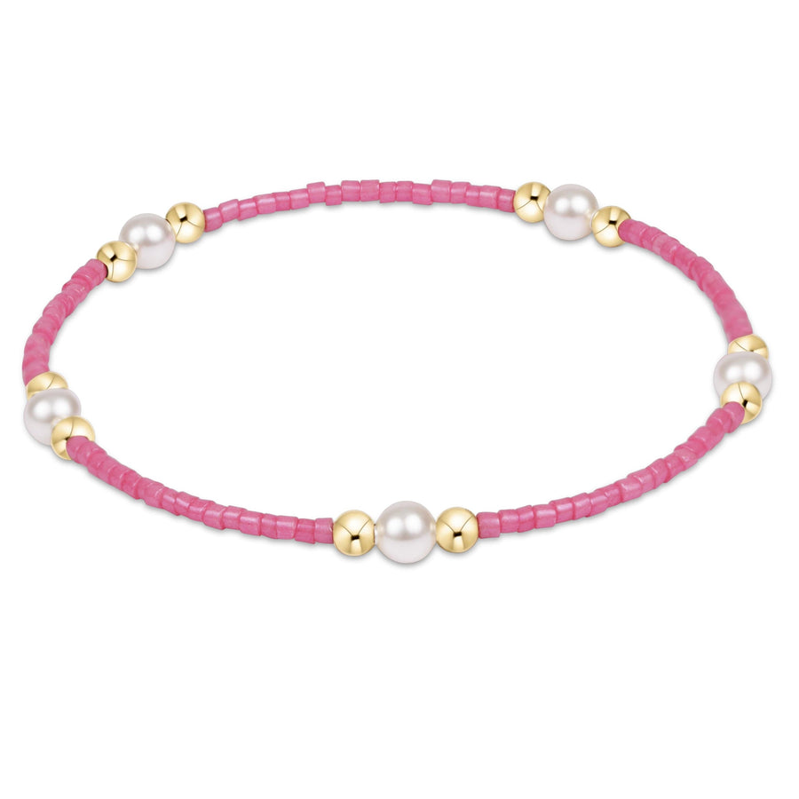 BUBBLEGUM HOPE PURPOSE PEARL BRACELET

