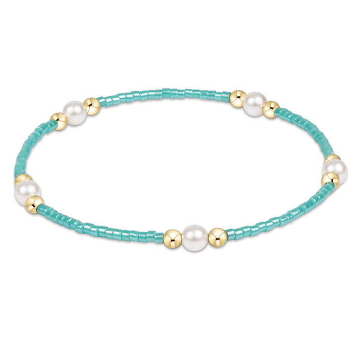 SEA GLASS HOPE PURPOSE PEARL BRACELET