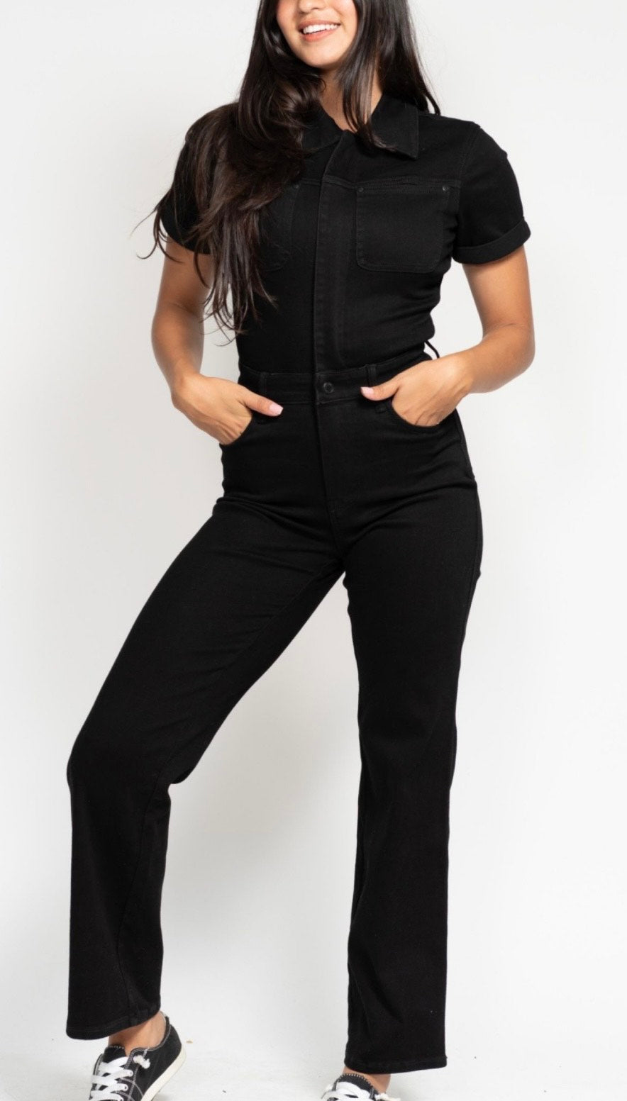 ZOE BLACK HIGH WAIST JUMPSUIT
