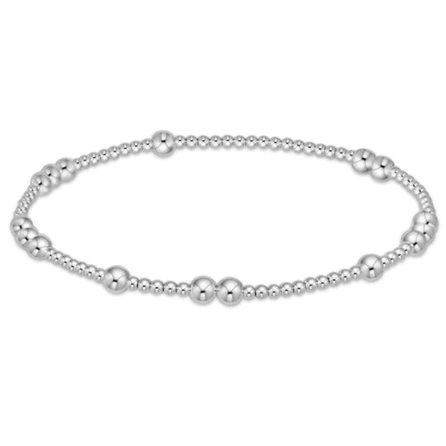 E NEWTON EXTENDS - STERLING HOPE UNWRITTEN 4MM BEAD BRACELET