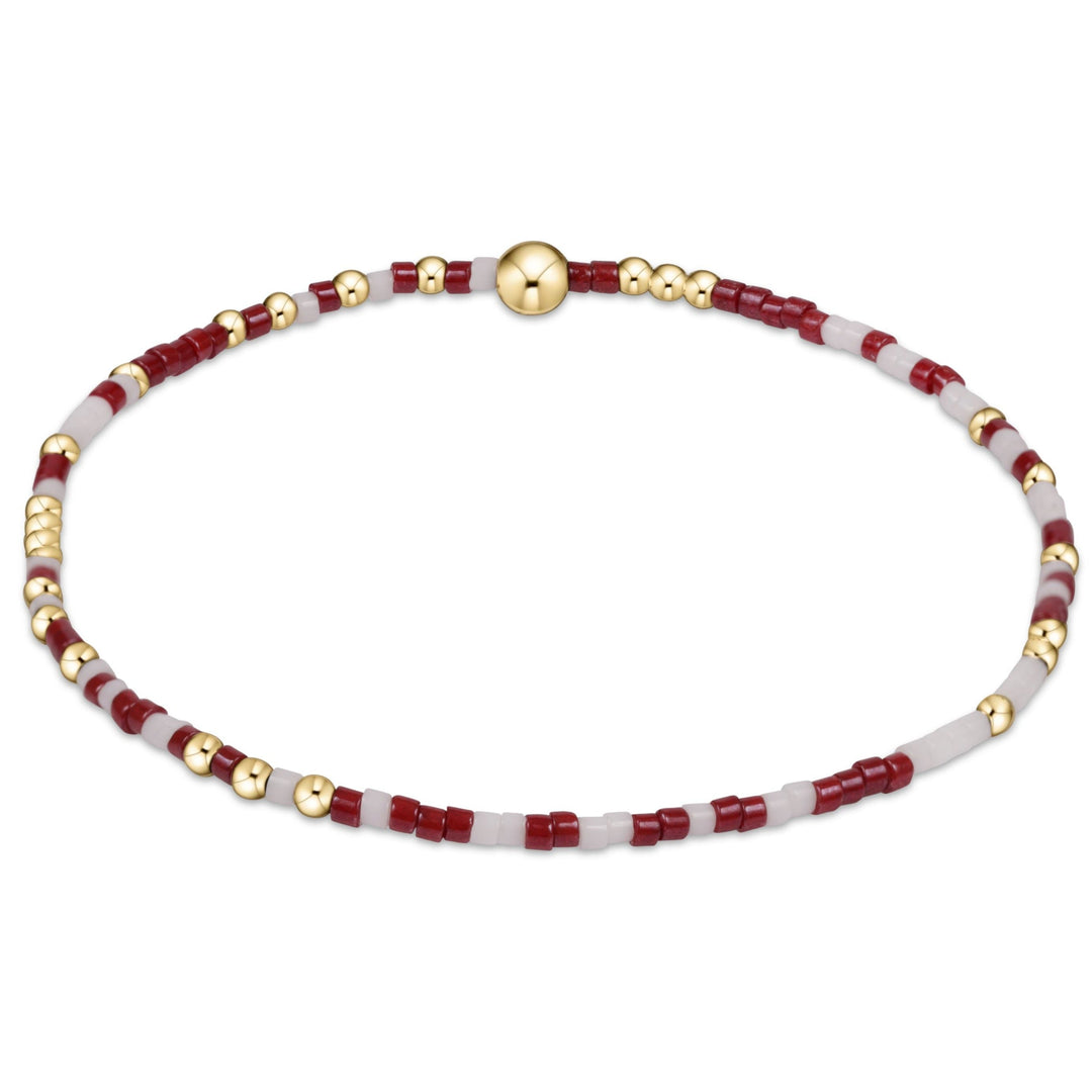 EXTENDS - WINE & WHITE GAMEDAY HOPE UNWRITTEN BRACELET