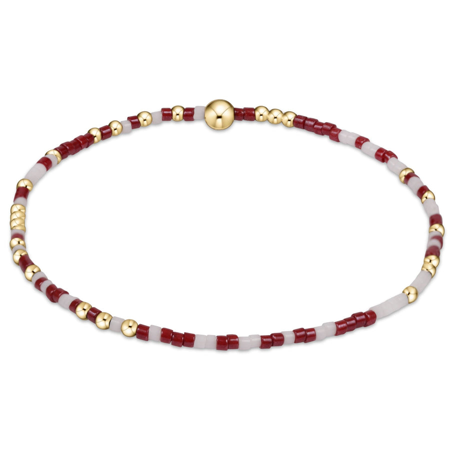 EXTENDS - WINE & WHITE GAMEDAY HOPE UNWRITTEN BRACELET
