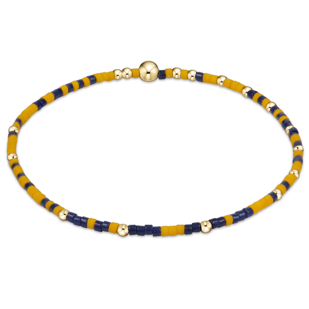 EXTENDS - GOLDEN YELLOW & NAVY GAMEDAY HOPE UNWRITTEN BRACELET