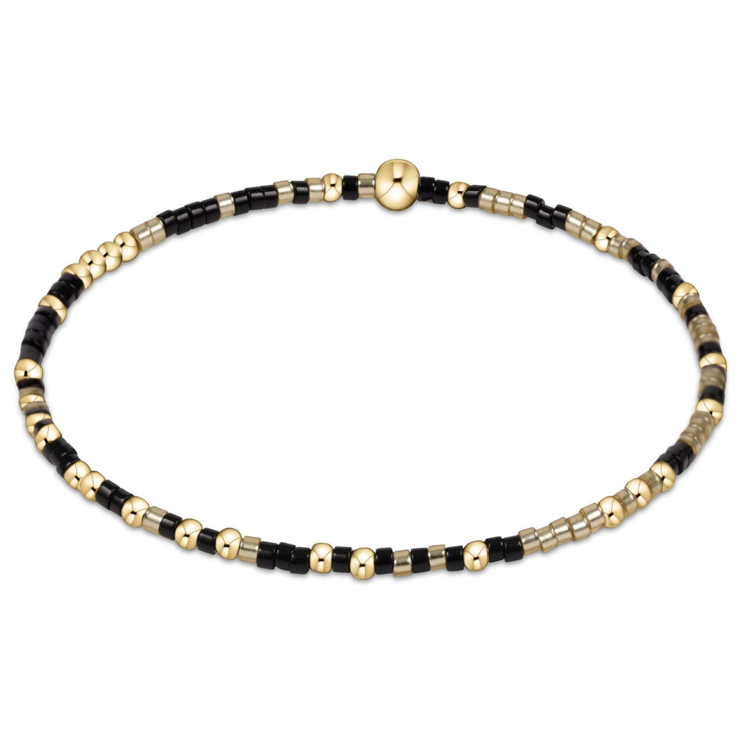 GAMEDAY GOLD LUSTER ONYX HOPE UNWRITTEN BRACELET
