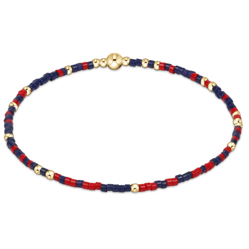 Matte Navy & Bright Red Hope Unwritten Bracelet