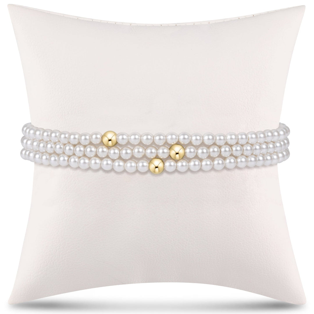 3MM CLASSIC PEARL BRACELET STACK