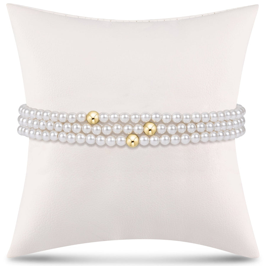 3MM CLASSIC PEARL BRACELET STACK
