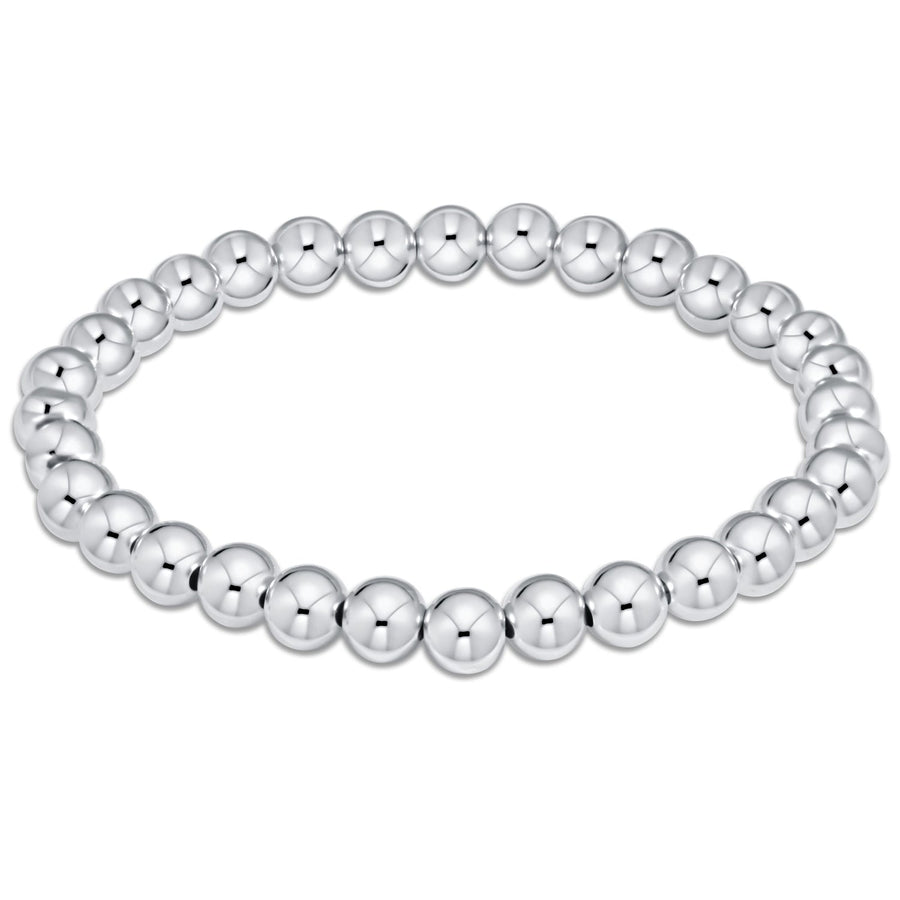EXTENDS CLASSIC STERLING 6MM BEAD BRACELET
