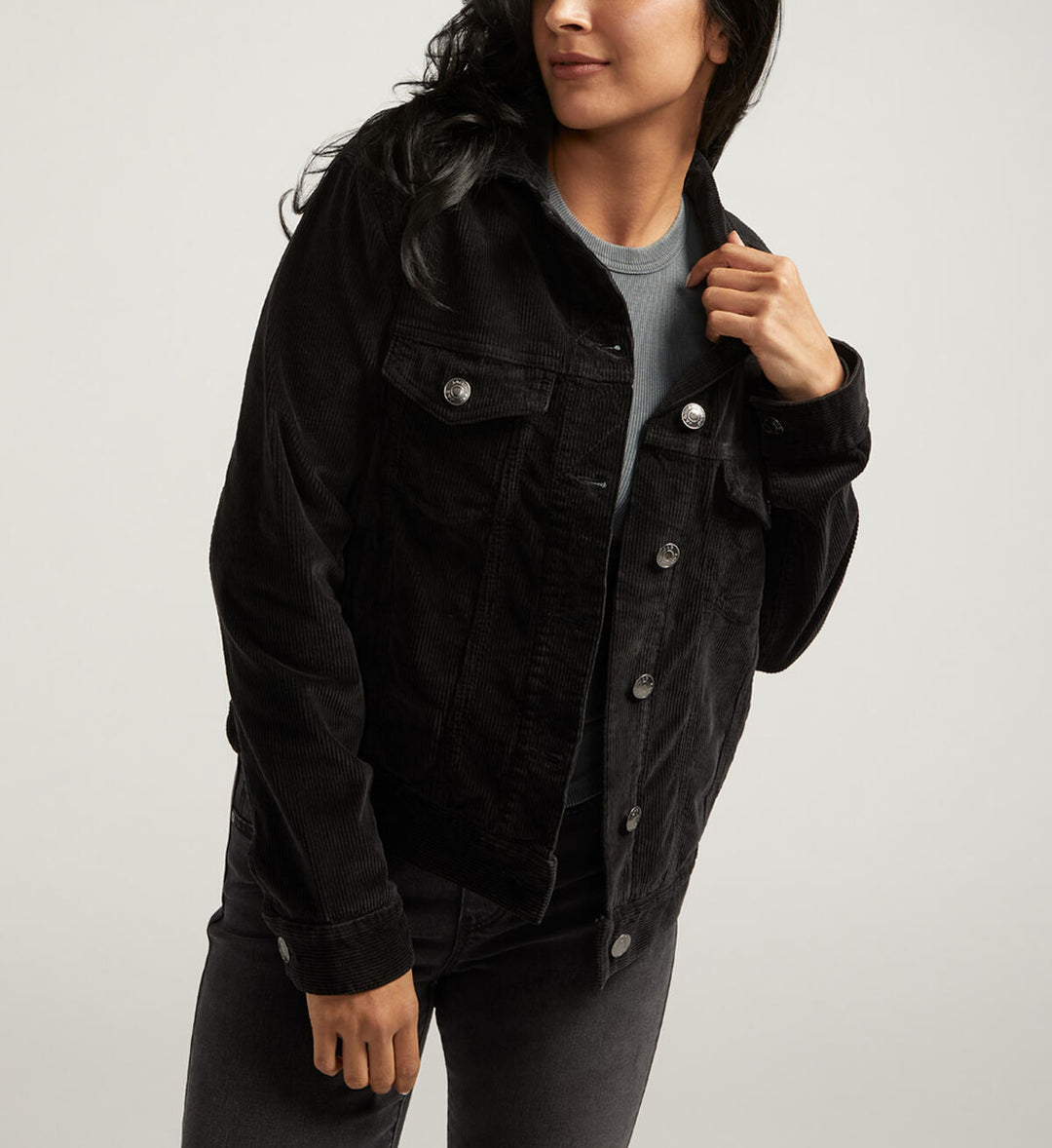 KIARA BLACK CORD JACKET