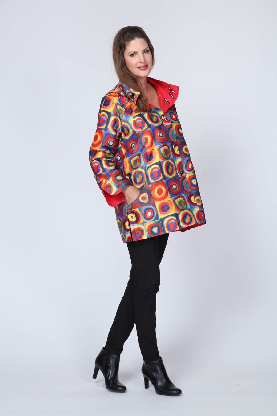 RED CIRCLES REVESRIBLE JACKET
