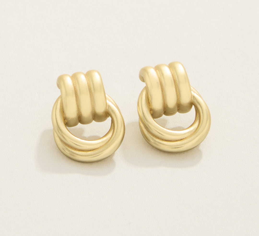 FRANCIS GOLD STUD EARRINGS