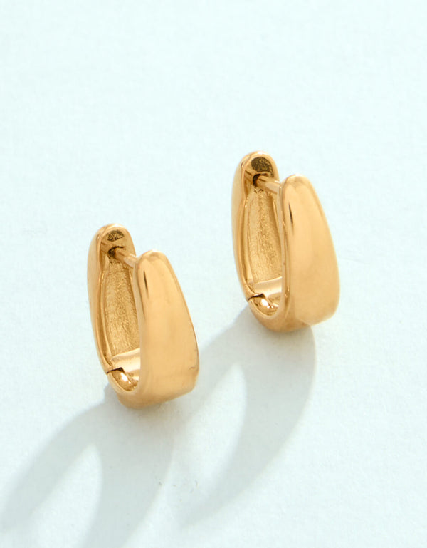 CHATHAM HOOP EARRINGS 14MM