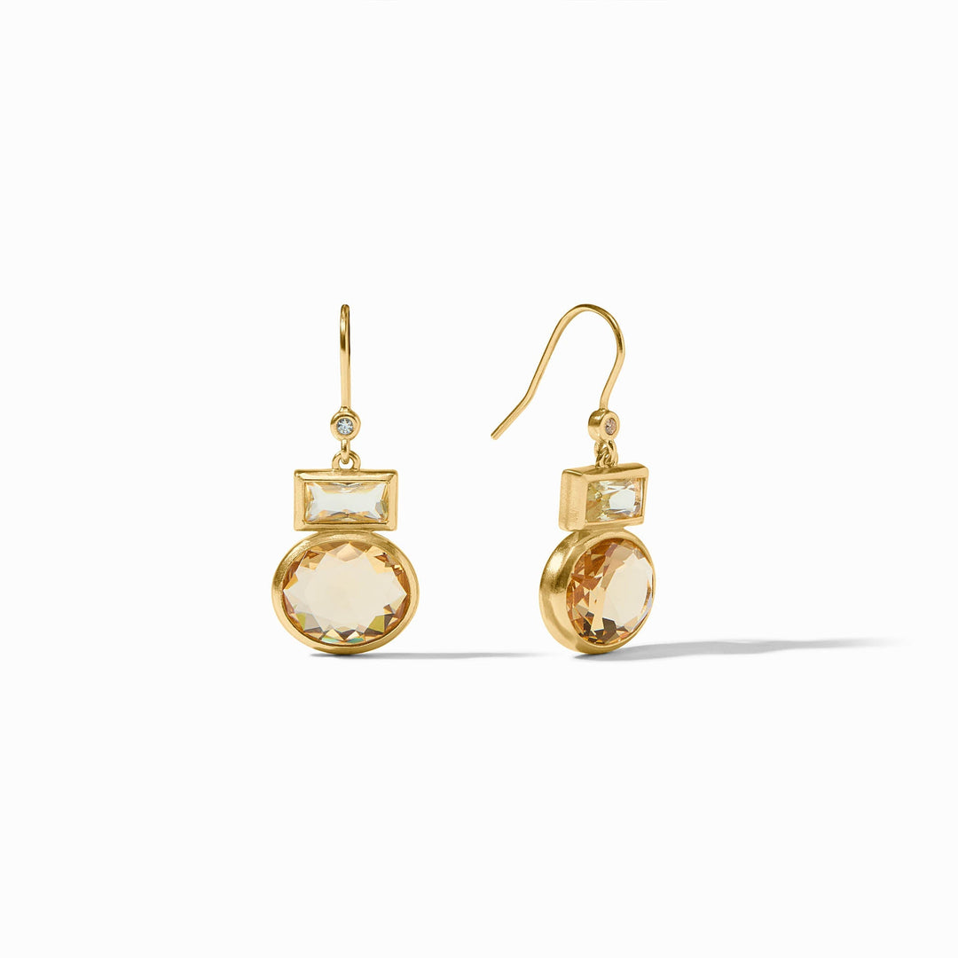 JOLIE GOLD MIDI MULTI STONE EARRINGS