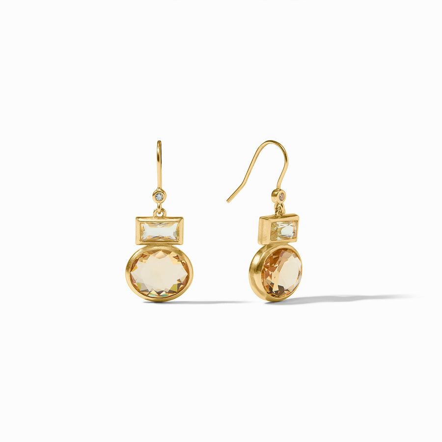 JOLIE GOLD MIDI MULTI STONE EARRINGS
