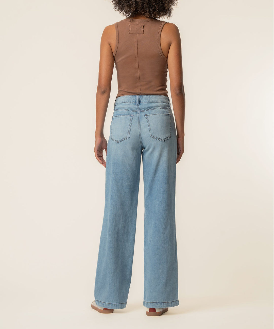 JODI DRAFT WASH HIGH RISE STRAIGHT LEG JEANS WITH PORKCHOP POCKETS