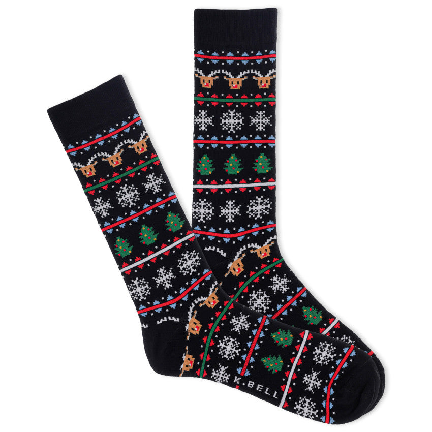 MEN'S WINTER FUN CREW SOCKS
