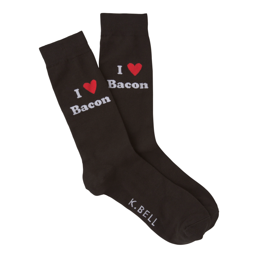 MEN'S I LOVE BACON CREW SOCKS
