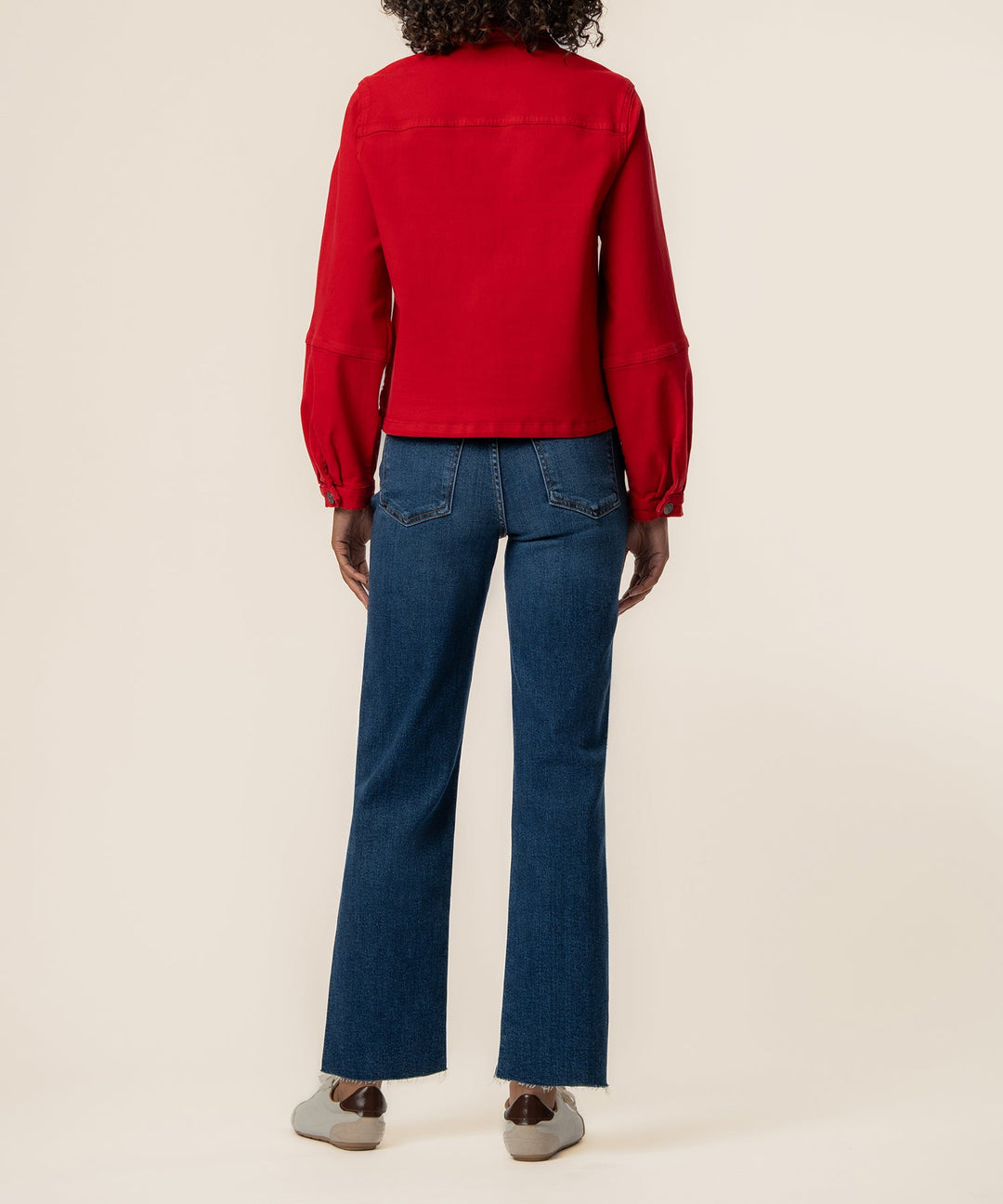 BAILEY RUBY RED BUTTON FRONT JACKET