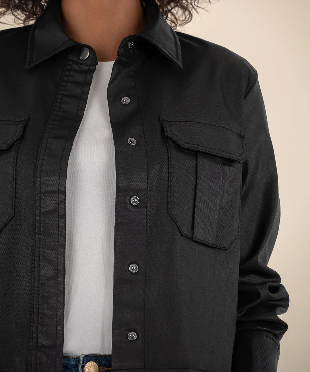REMY BLACK COATED JACKET