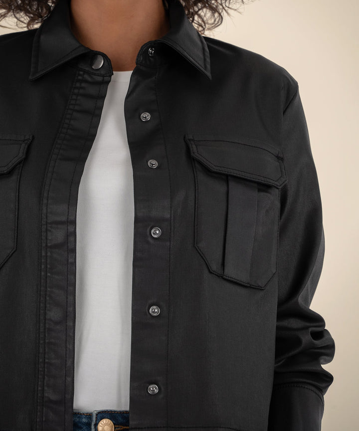 REMY BLACK COATED JACKET
