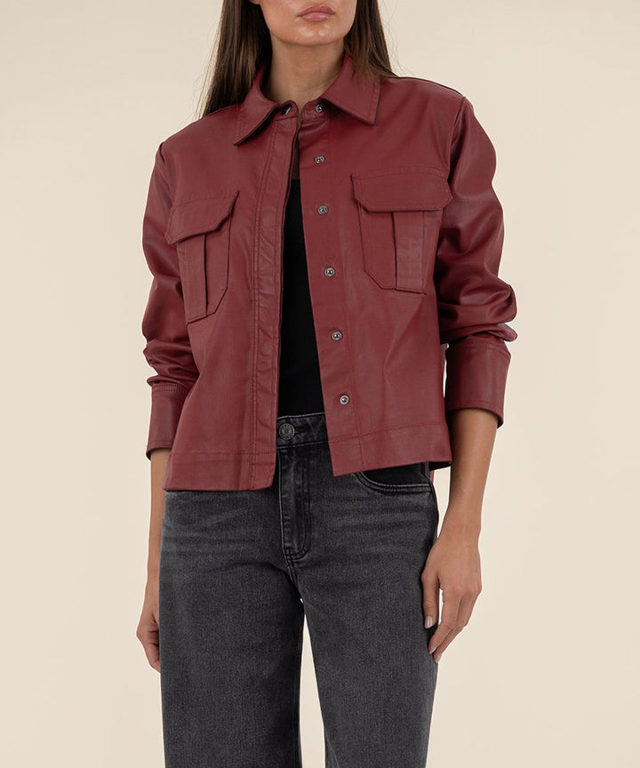 REMY RED JACKET W/ PATCH POCKET