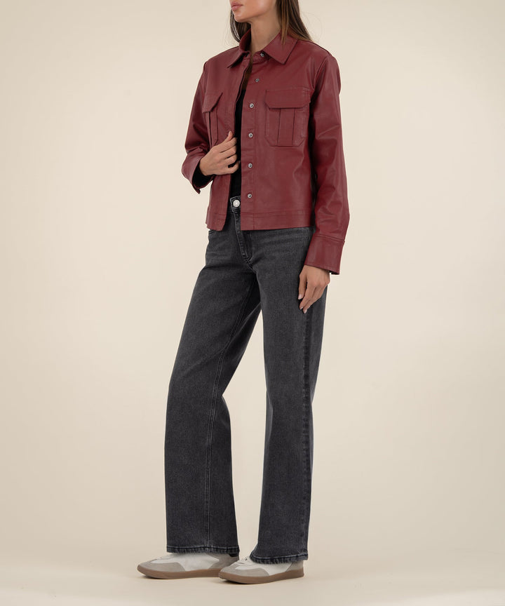 REMY RED JACKET W/ PATCH POCKET
