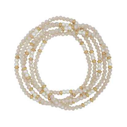 KOLT PINK PEARL BRACELET SET

