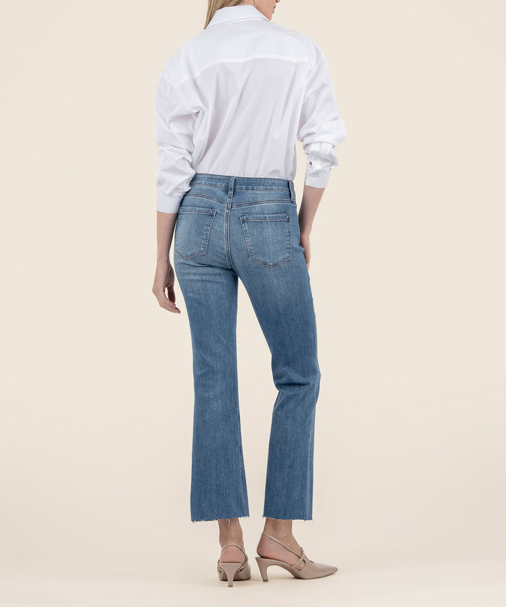 KELSEY BRACE WASH HIGH RISE FLARE ANKLE JEANS