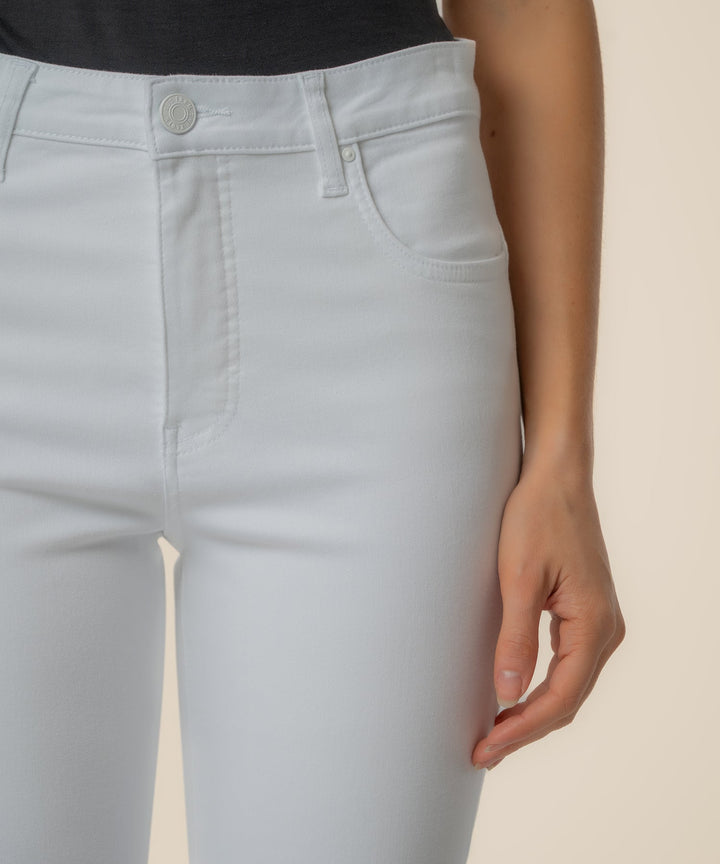STELLA OPTIC WHITE HIGH RISE FLARE JEANS