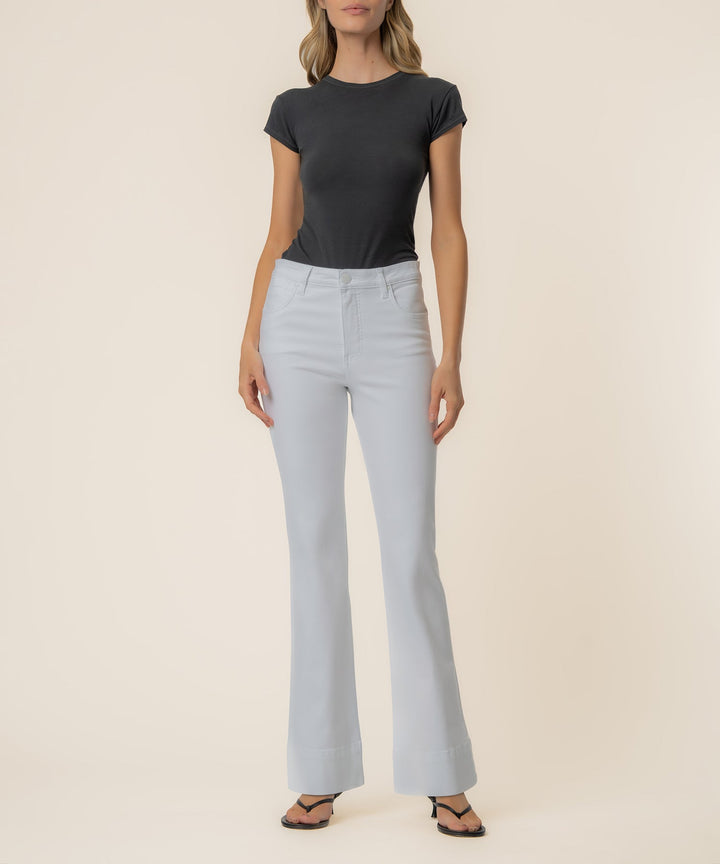 STELLA OPTIC WHITE HIGH RISE FLARE JEANS