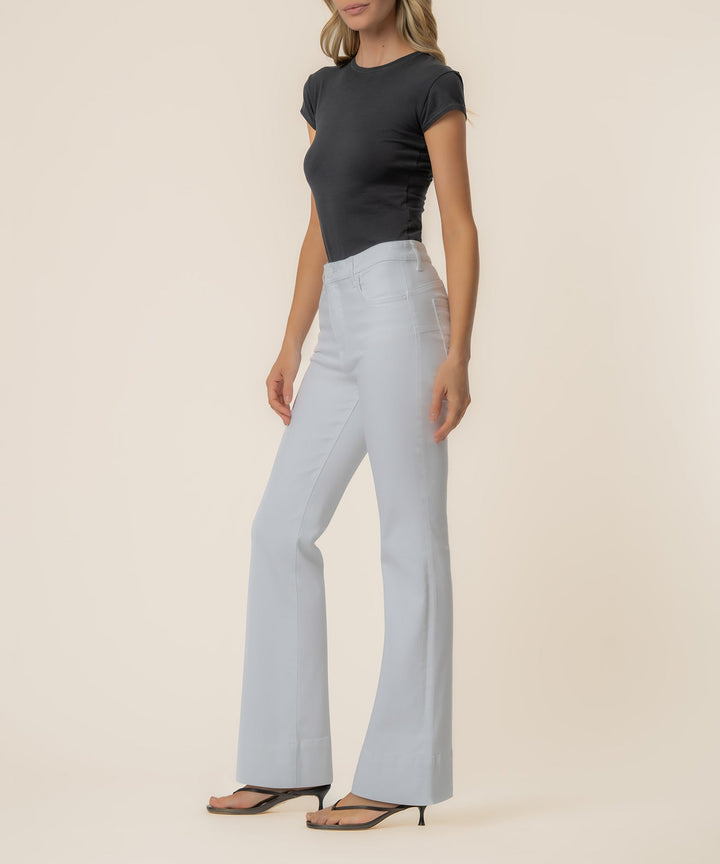 STELLA OPTIC WHITE HIGH RISE FLARE JEANS