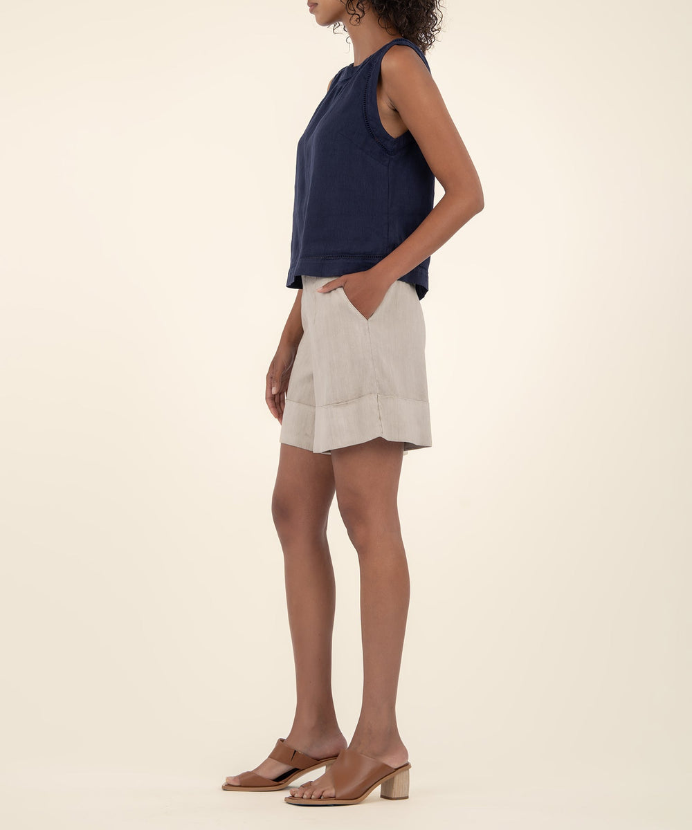 JOANNE INK BLUE SLEEVELESS TOP
