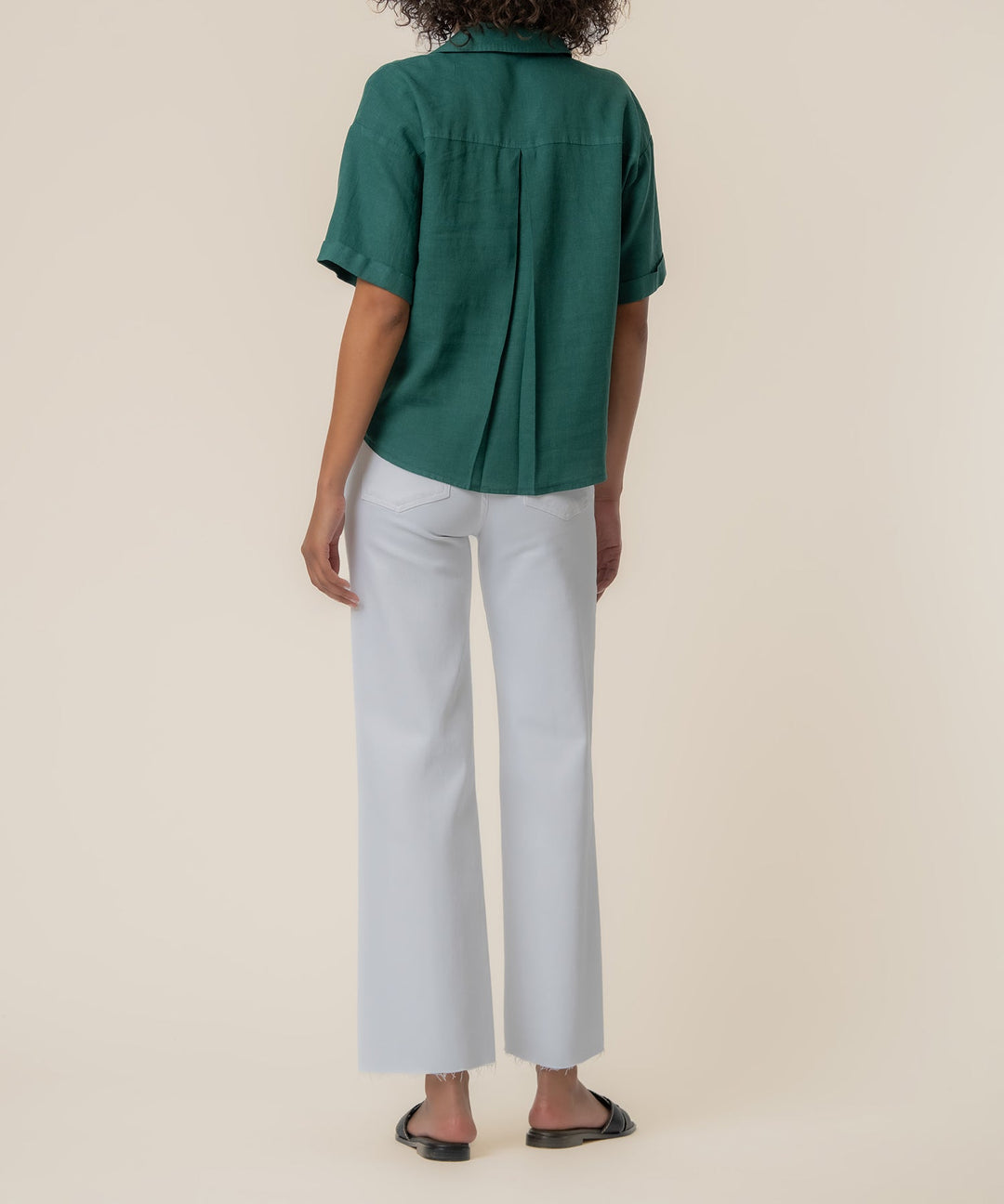 BRIANNA JUNGLE BOXY BUTTON FRONT SHIRT