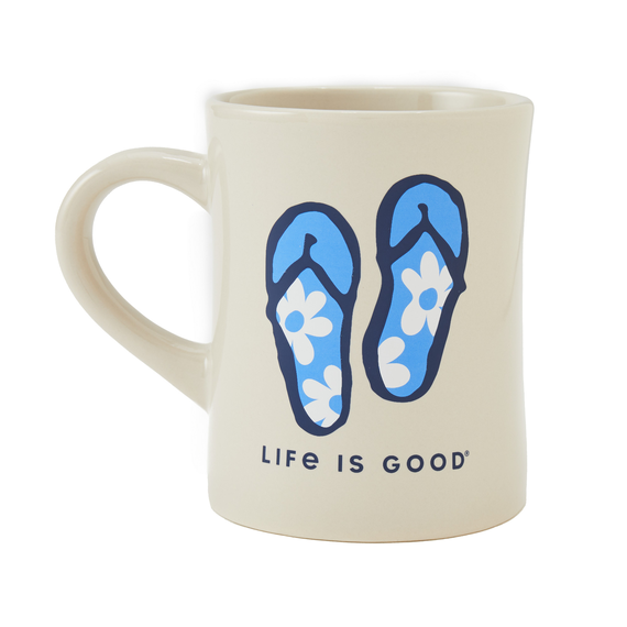 KEEP IT SIMPLE FLIP FLOPS DINER MUG