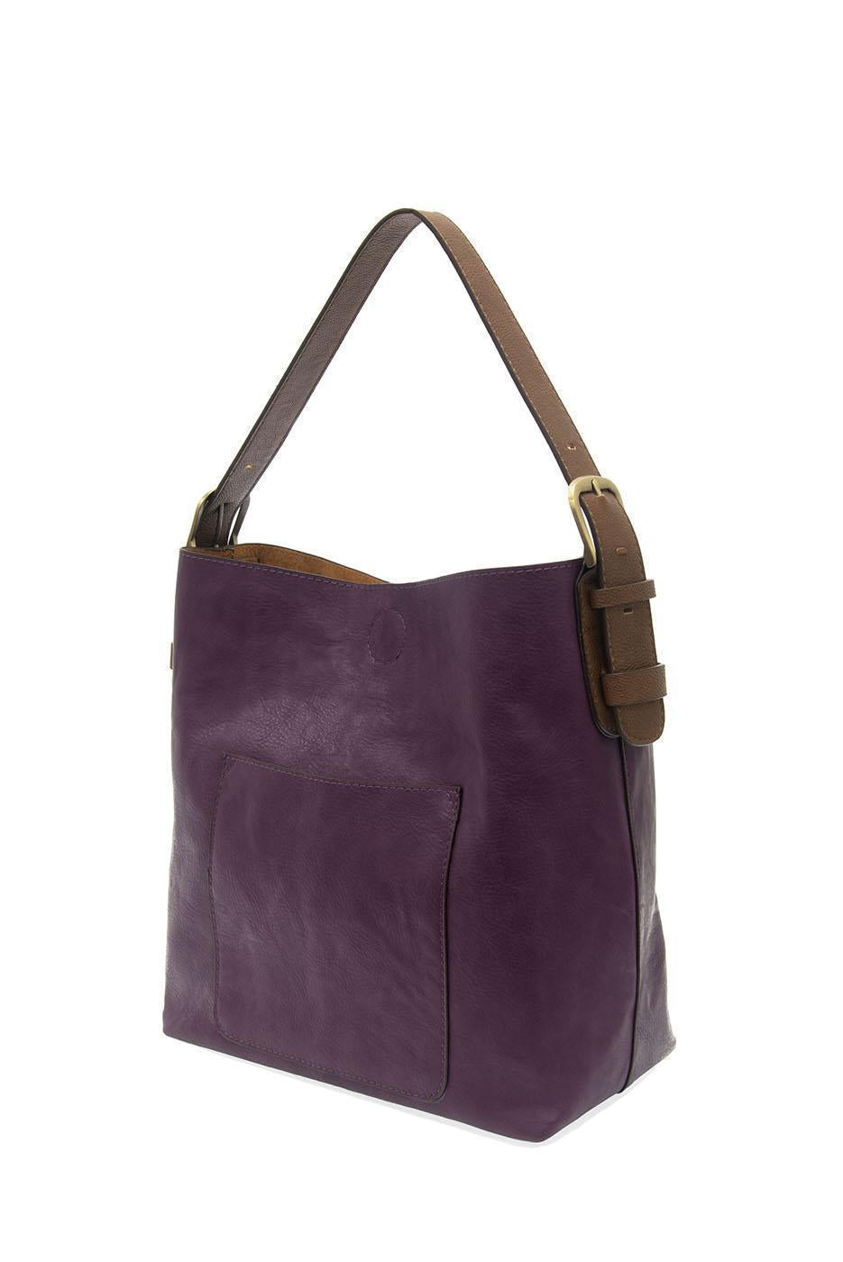 PURPLELICIOUS HOBO BAG WITH COFFEE HANDLE