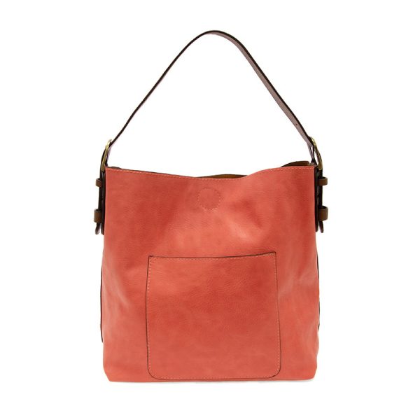 LIVING CORAL HOBO W/ COFFEE HANDLE