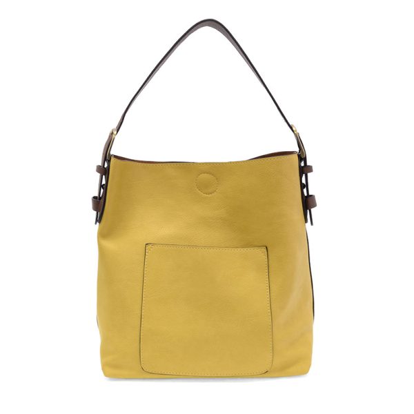 LAGUNA YELLOW HOBO HANDBAG WITH COFFEE HANDLE
