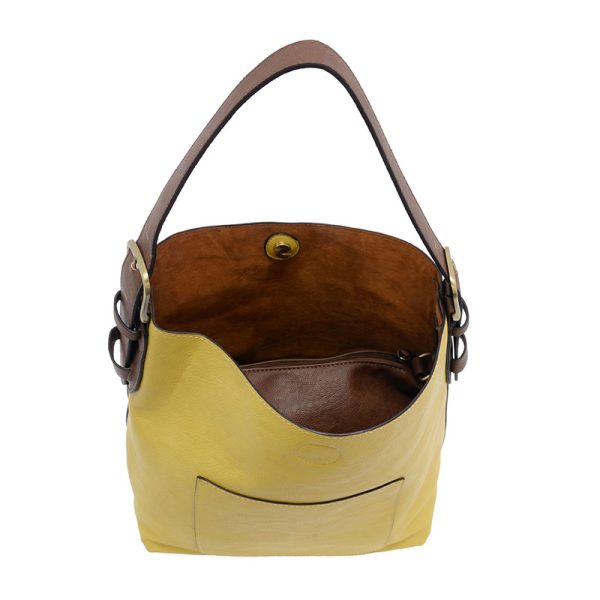 LAGUNA YELLOW HOBO HANDBAG WITH COFFEE HANDLE