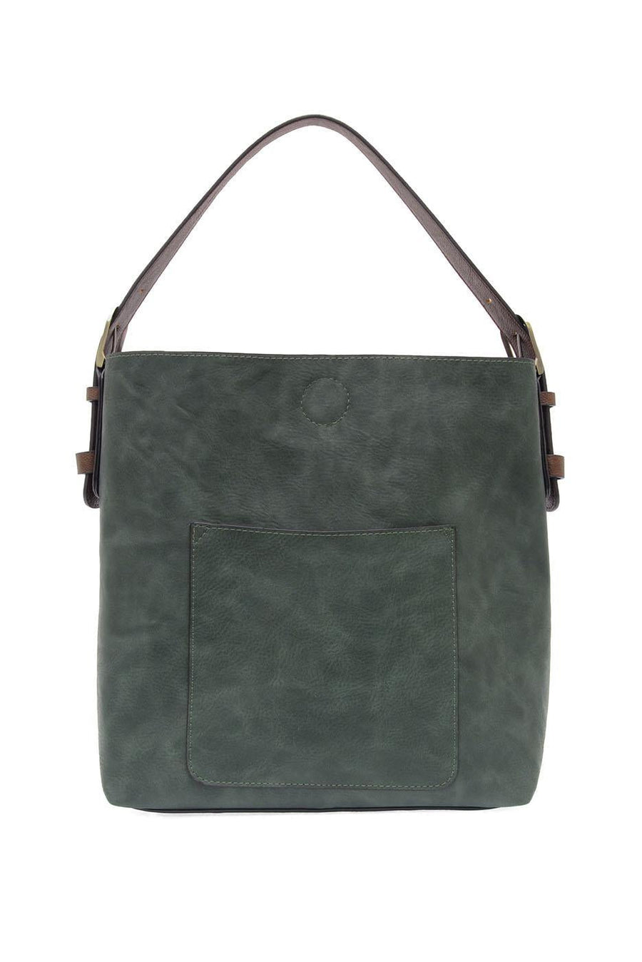 CASTLETON GREEN HOBO BAG WITH COFFEE HANDLE

