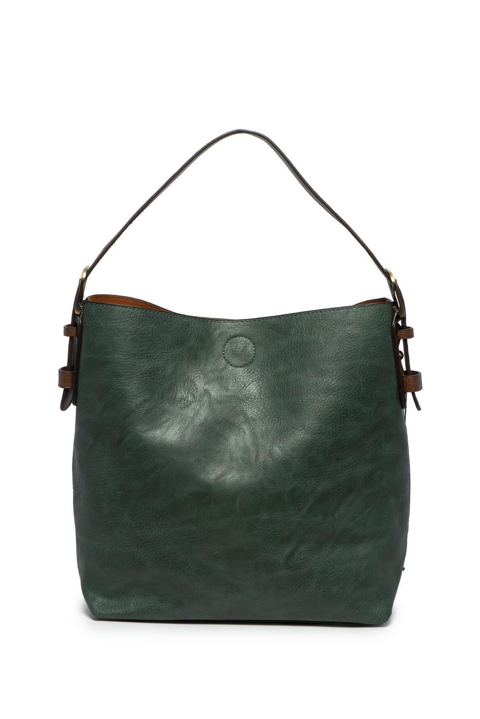 CASTLETON GREEN HOBO BAG WITH COFFEE HANDLE