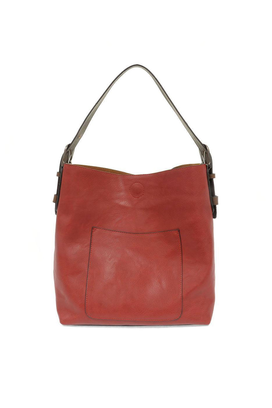 SCARLETT HOBO W/ COFFEE HANDLE & SILVER BUCKLE
