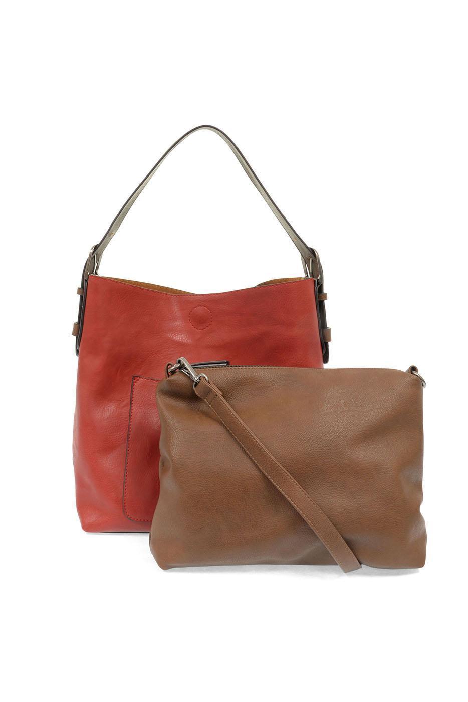 SCARLETT HOBO W/ COFFEE HANDLE & SILVER BUCKLE