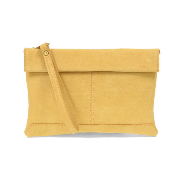 YELLOW KIARA CROSSBODY WRISTLET BAG