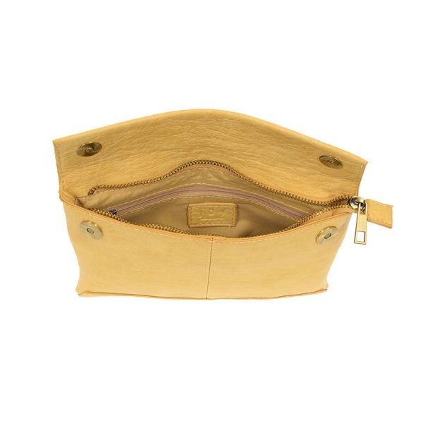 CAMEL KIARA FOLDOVER CONVERTIBLE CROSSBODY WRISTLET