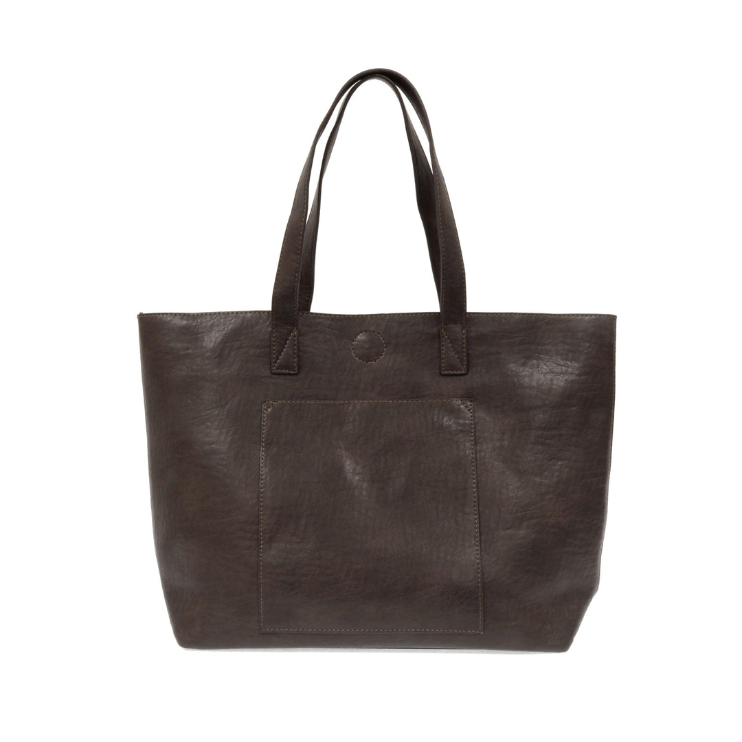 ESPRESSO BEAN JESS OVERSIZED CARRYALL TOTE
