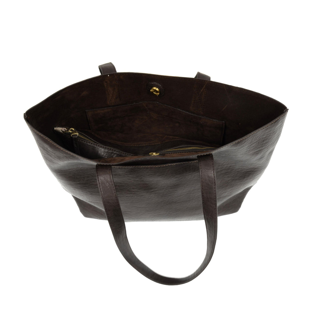 ESPRESSO BEAN JESS OVERSIZED CARRYALL TOTE