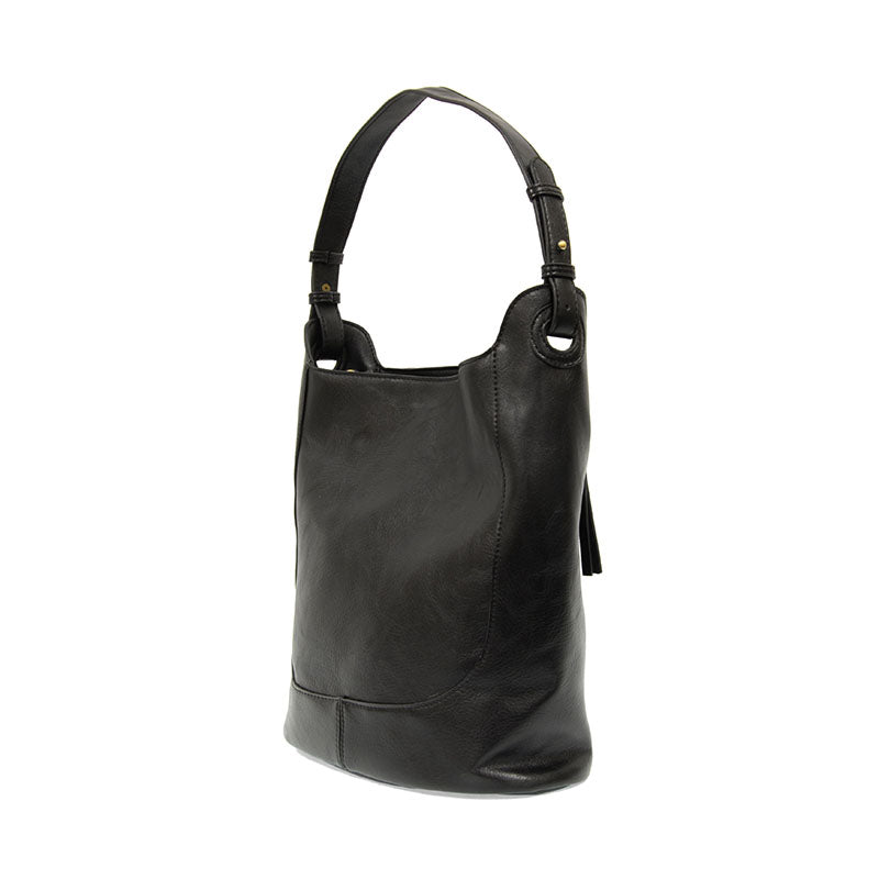 BLACK BRIELLE SMALL BUCKET BAG
