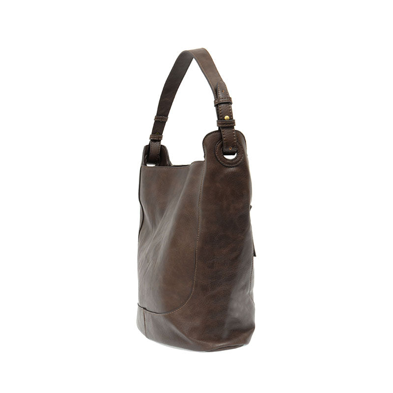 DARK OAK BRIELLE SMALL BUCKET BAG
