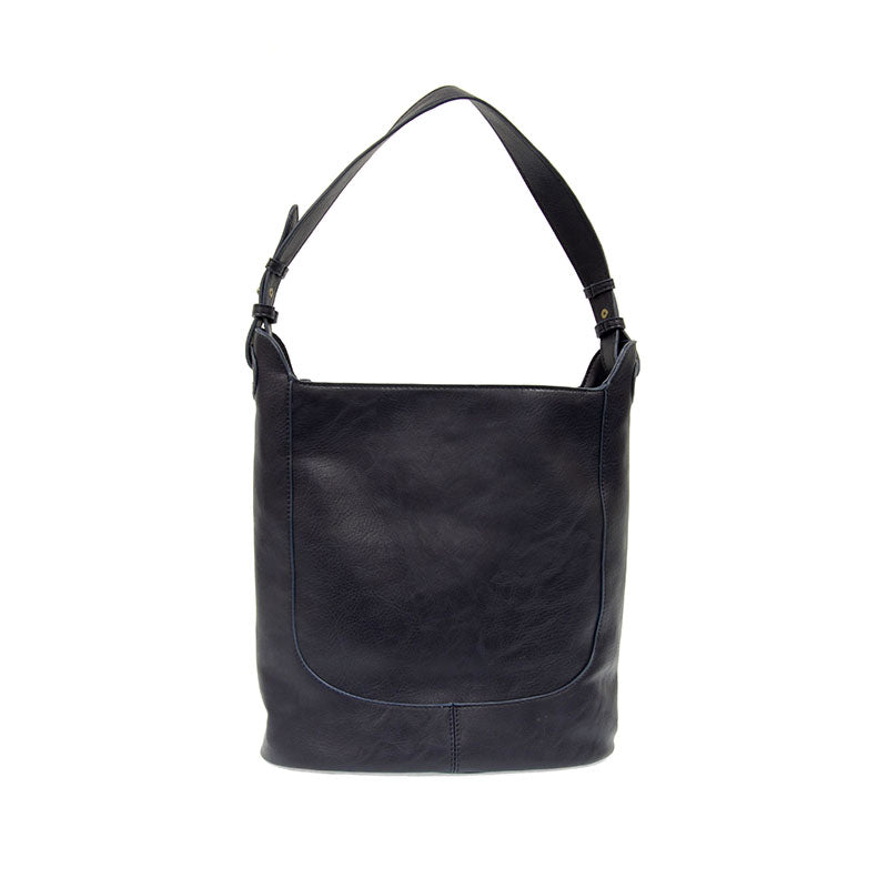 MIDNIGHT BLUE BRIELLE SMALL BUCKET BAG
